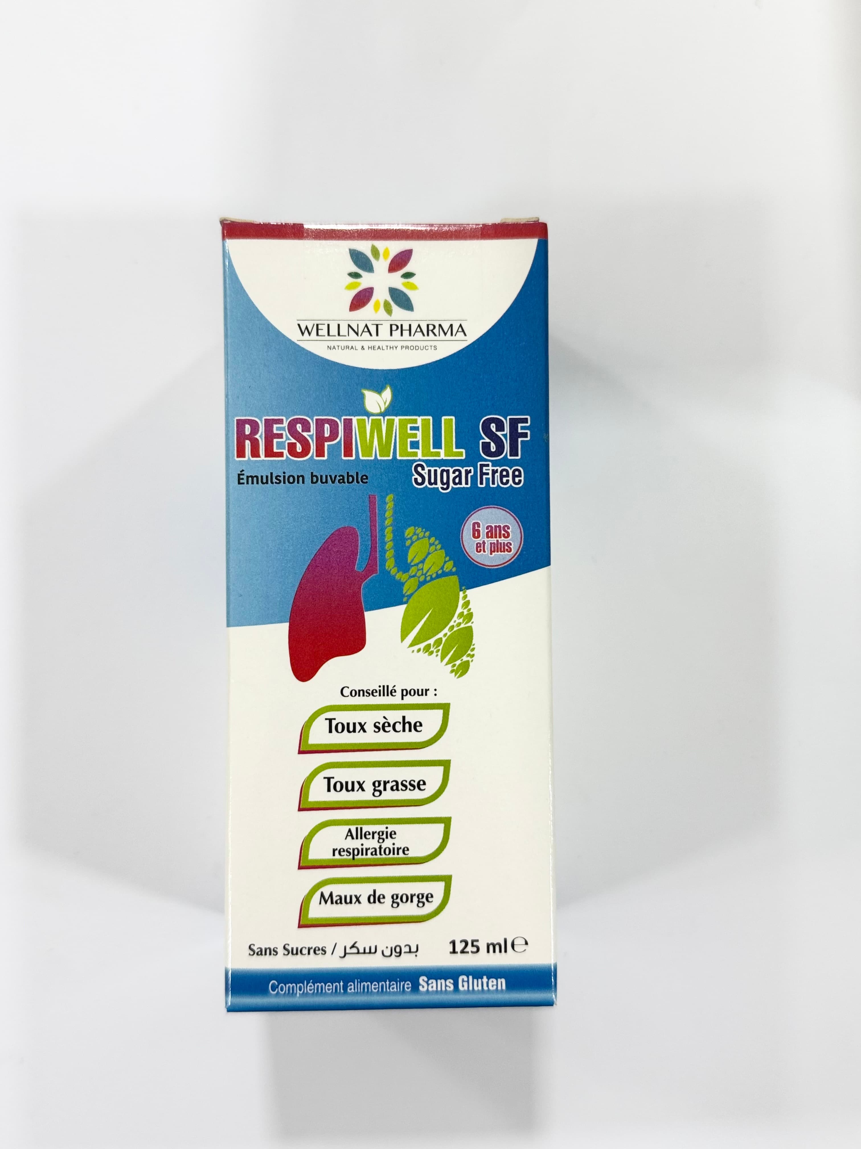 Respiwell SF sans Sugre Sirop 125ML