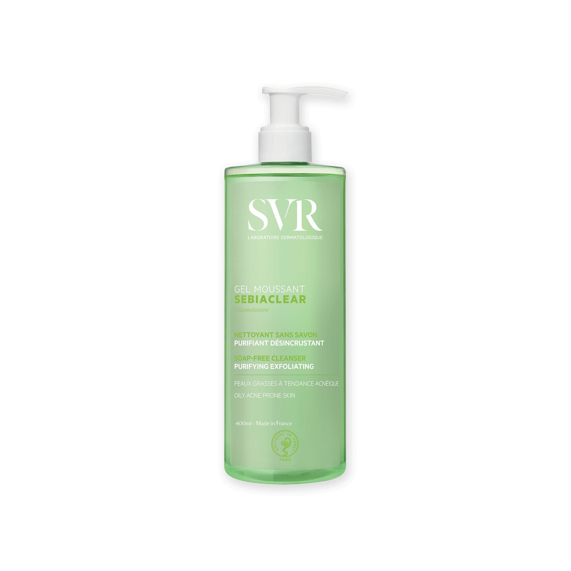 SVR Sebiaclear Gel Moussant 400ML la Promo Sebiaclear Gel Moussant 200ML