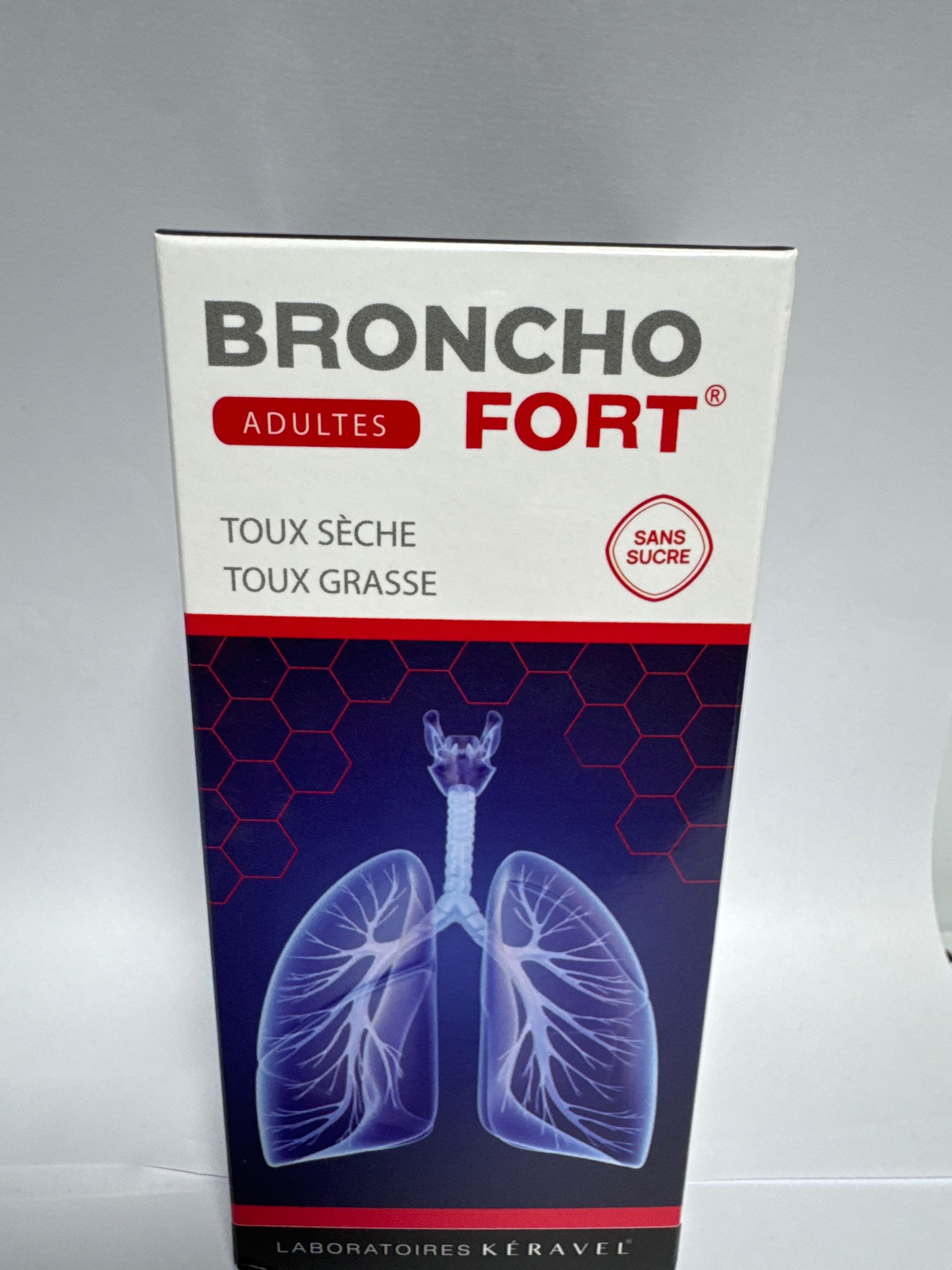 Keravel Bronchofort Adultes sans Sucres Toux Seche 200ML
