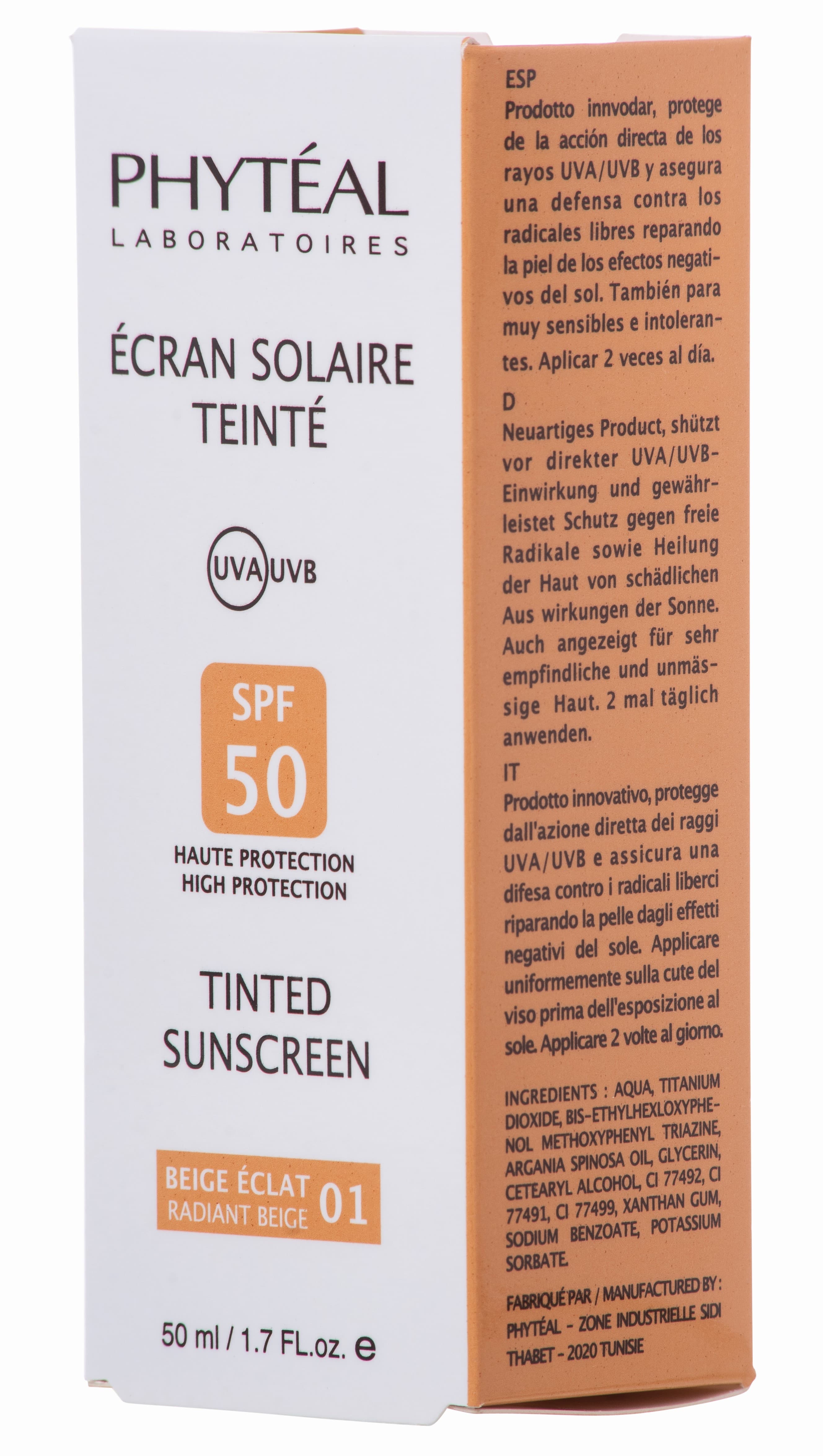 Phyteal Ecran Beige Eclat Teinte 50ML