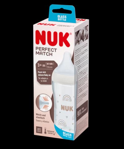 Nuk Biberon Perfect Match en Verre 120ML