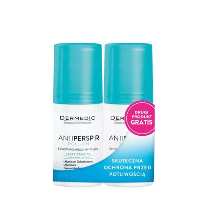 Dermedic ROLL ON ANT TRASPIRANT LOT DE 2 (2eme Gratuit)