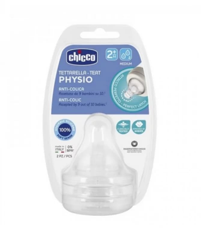 Chicco Tetine Physio 2M+ 2TR 2PCS