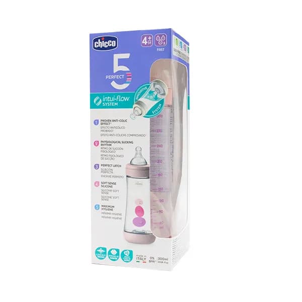 Chicco Biberon Perfect 5 Rose 300ML