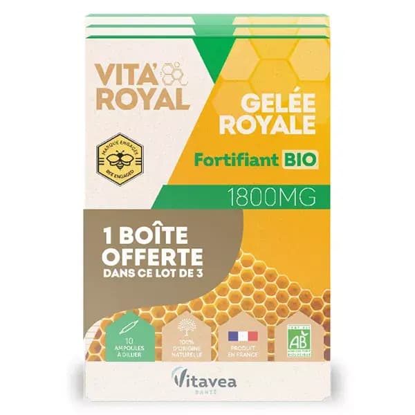 Vitavea Gelee Royale Bio 1800MG 10 Ampoules
