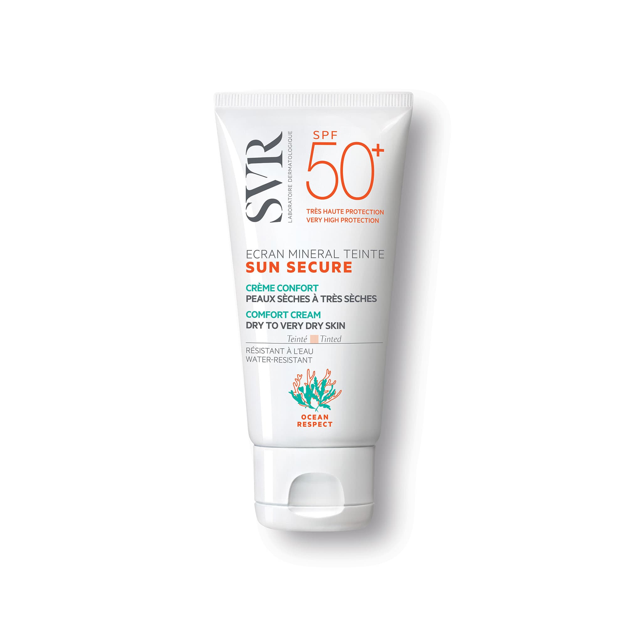 SVR Sun Secure Ecran Mineral Teinte Peaux Seches a Tres Seches SPF50+ 50ML