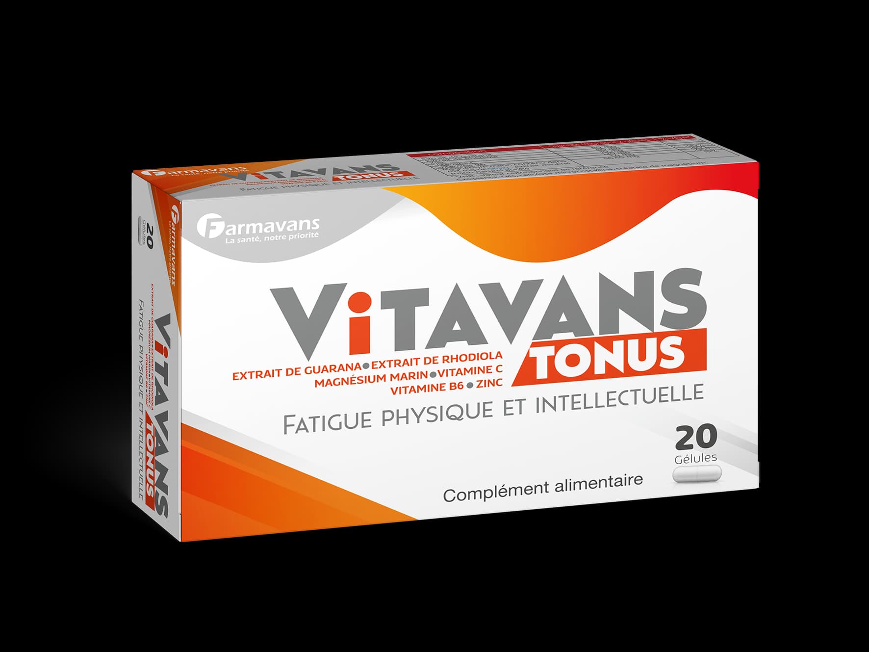 Farmavans Vitavans Tonus 20 Gelules