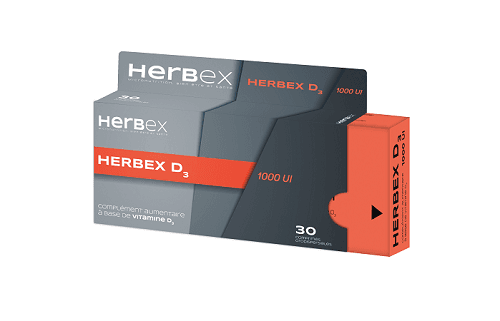 Herbex D3 1000UI 30 Gelules