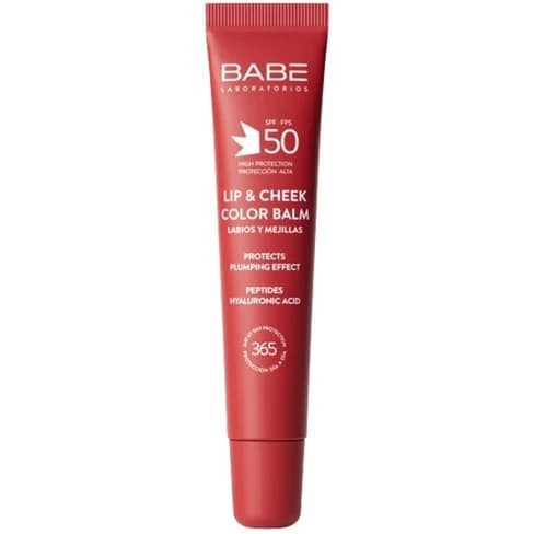 Babe Lip et Cheek Color Baume a Levres Repulpant SPF50 Rouge 20 ML