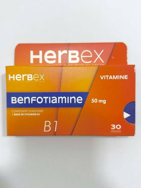 Herbex Benfotiamine 50MG 30 Gelules