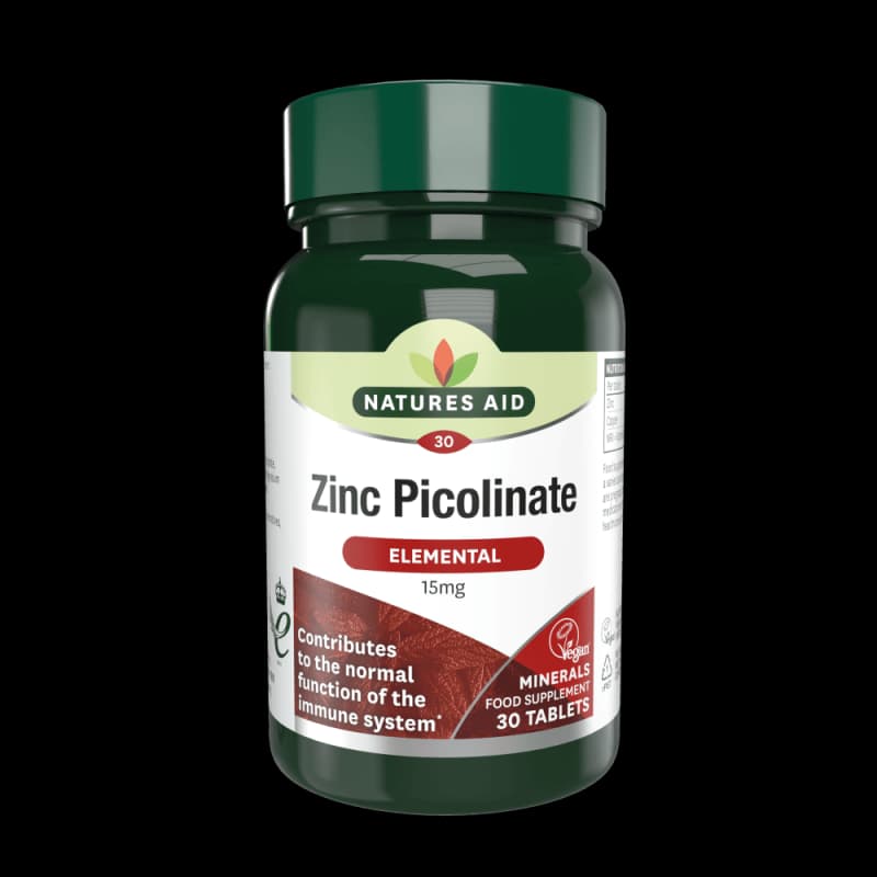 Natures Aid Zinc Picolinate 15MG 30 Gelules