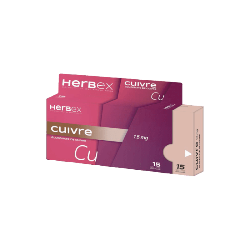 Herbex Cuivre 1.5MG BT 30