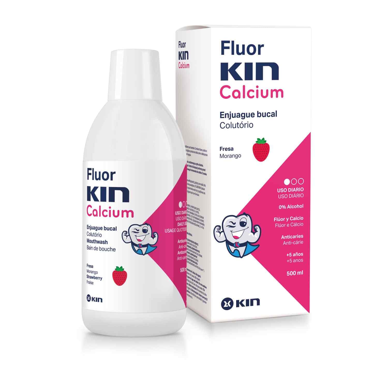 KIN Fluorkin Calcium Bain de Bouche 500 ML