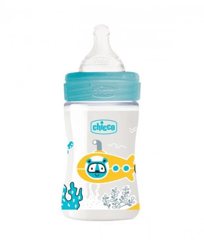 Chicco Biberon en Plastic Bleu 150ML Ref 286112