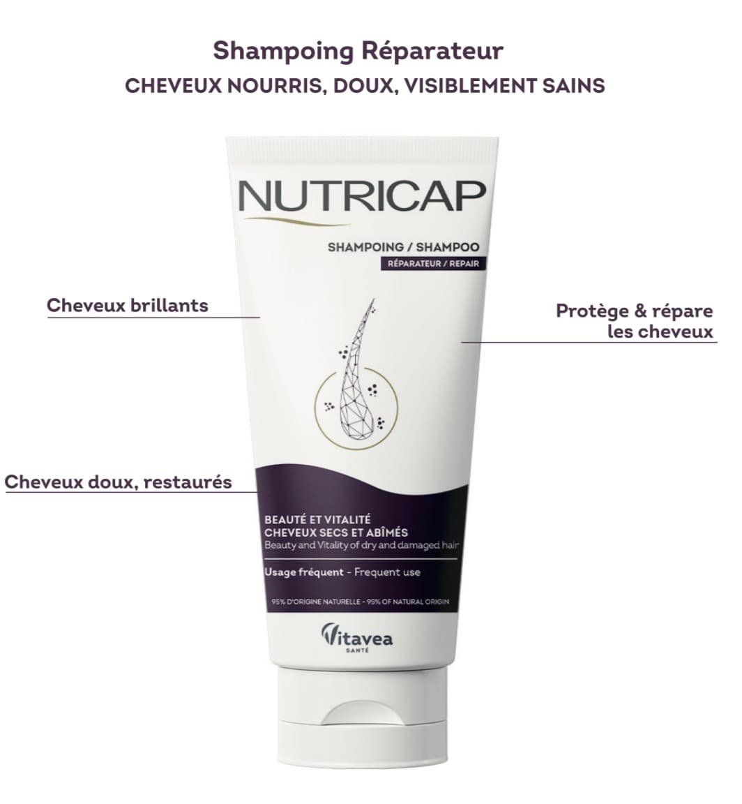Nutricap Shampoing Reparateur Cheveux Secs et Abimes 200ML
