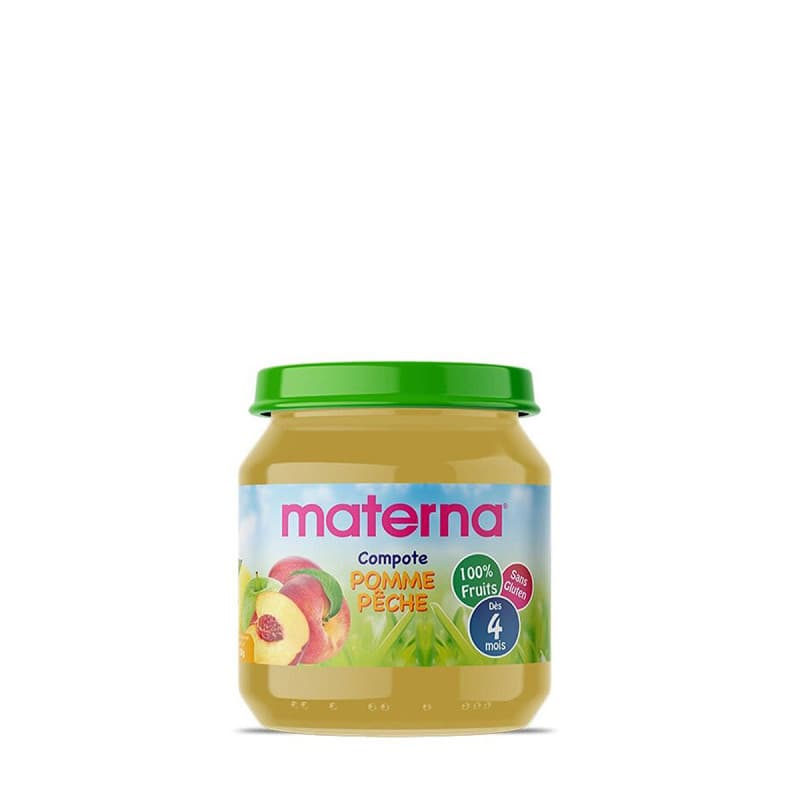 Materna Compote Pomme Peche 130G