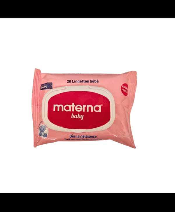 Materna Lingettes Bebe Rose 20PCS