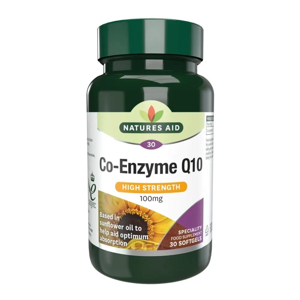 Natures Aid Coenzyme Q10 100MG 30 Gelules