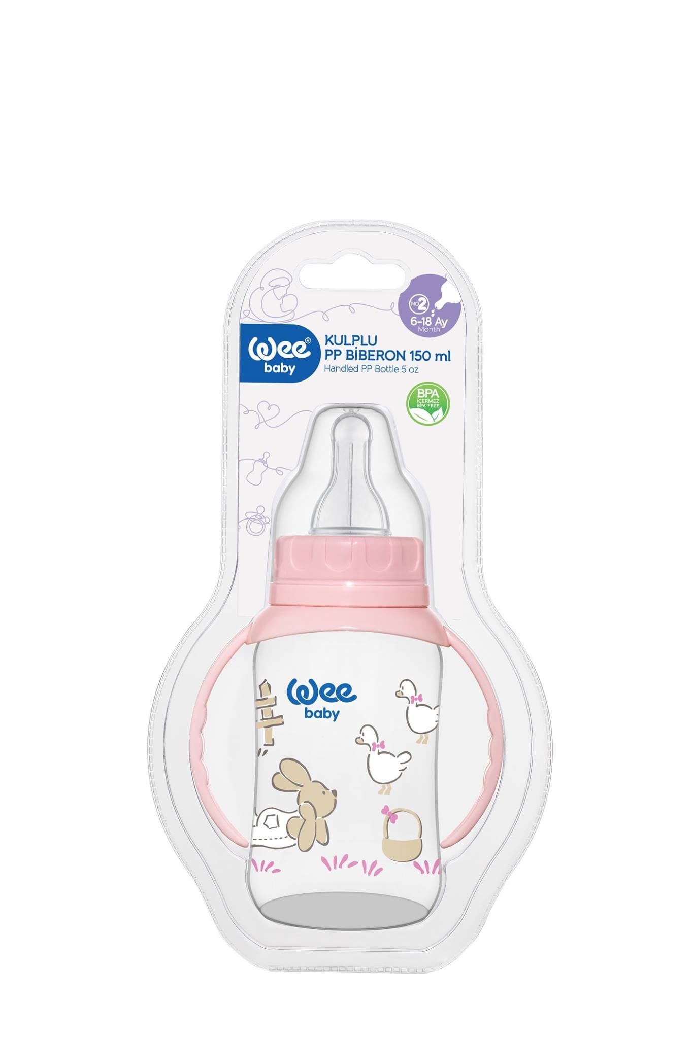 Wee Baby Biberon en Plastique 150ML Ref 744