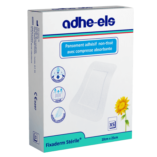 Adheels Fixaderm Sterile 8CMx12CM BT/5