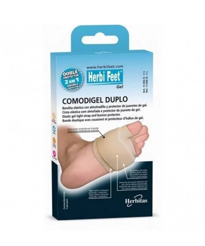 Herbi Feet Coussinet Double Protection Metatarsienne et Allux Valgus Small 11.058.15