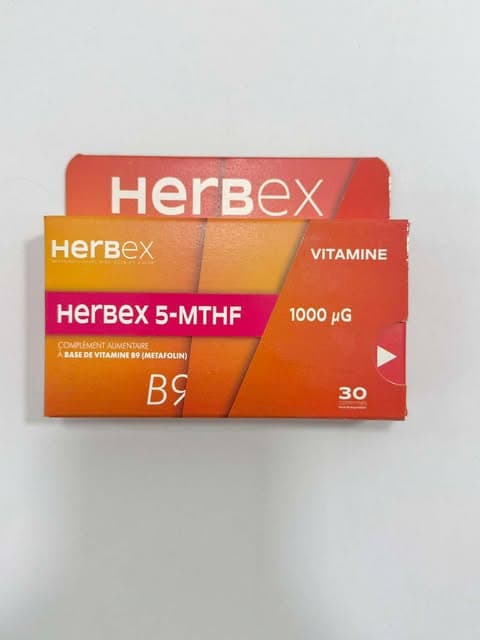 Herbex 5 Mthf 1000UG BT 30