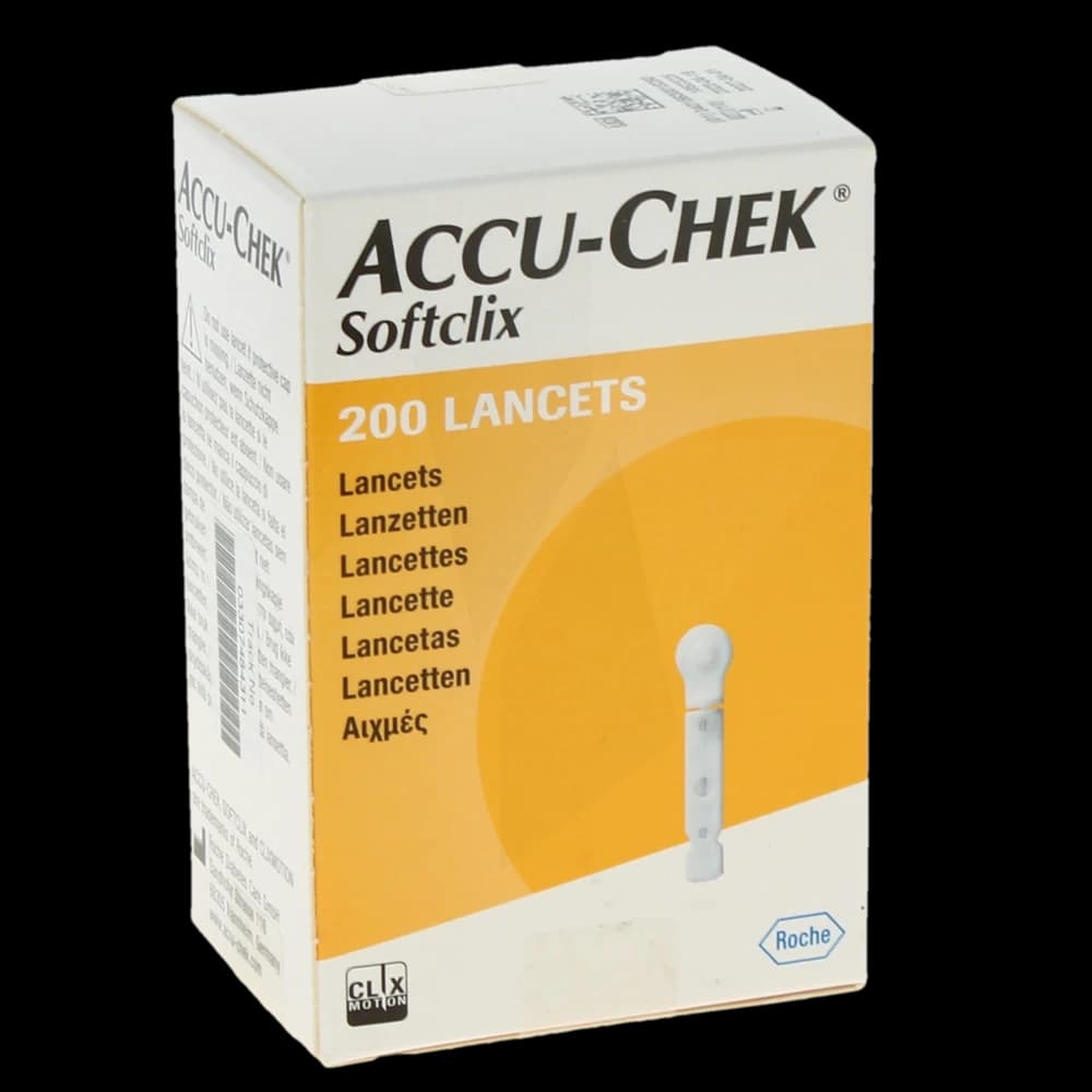 Accuchek Lancettes Softclix Boite de 200 Lancettes