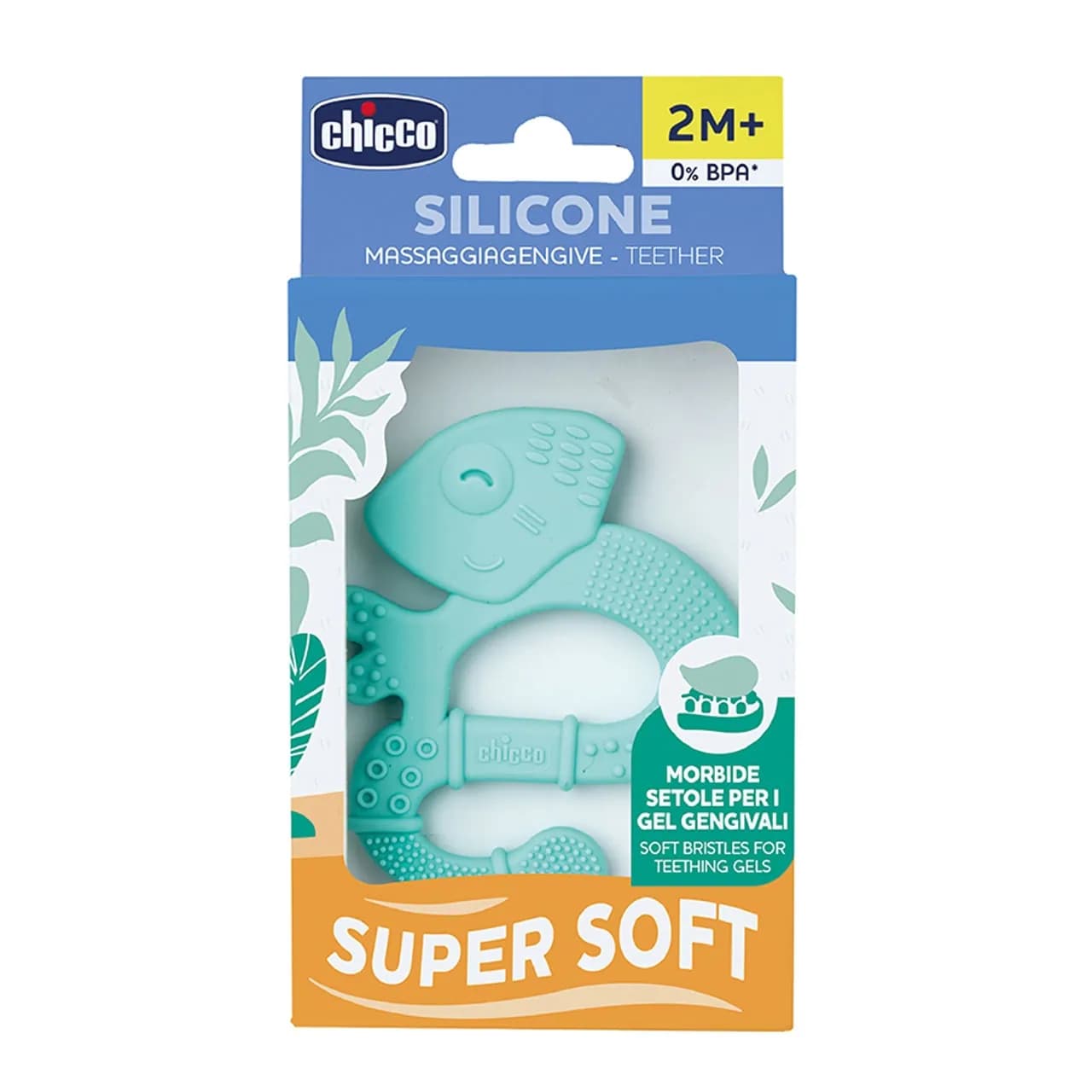 Chicco Anneau de Dentition Iguane - 2M+ Bleu