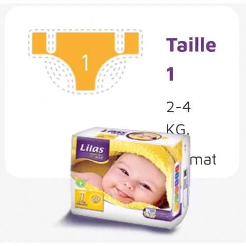 Lilas Couche Bebe 2 4 1 Ere Age KG 20 Pieces