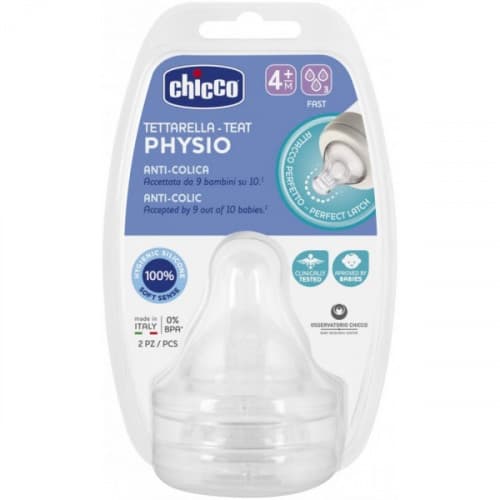 Chicco Tetine 4M+ Lot de 2