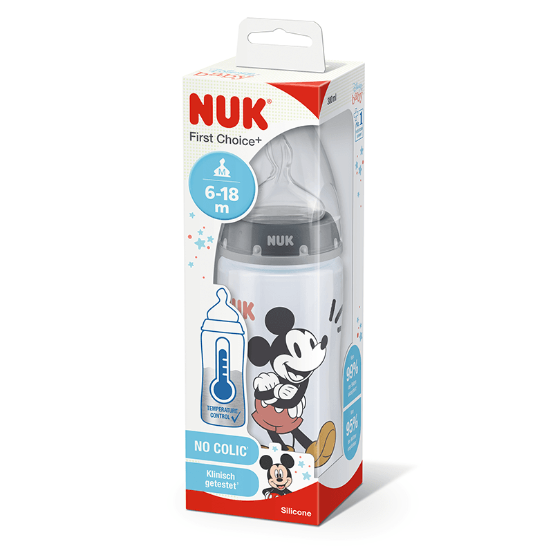 Nuk First Choice Biberon Mickey Mouse 6-18 Mois 300ML
