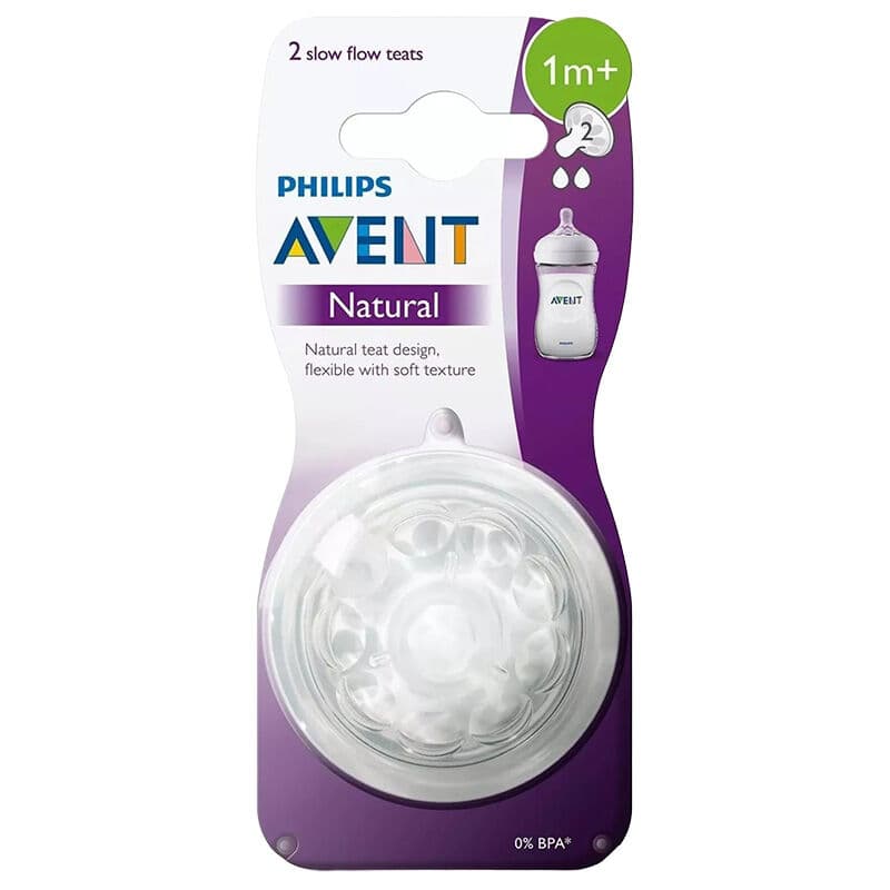 Avent Tetine Natural 1M+ Lot de 2 Scf 042/27