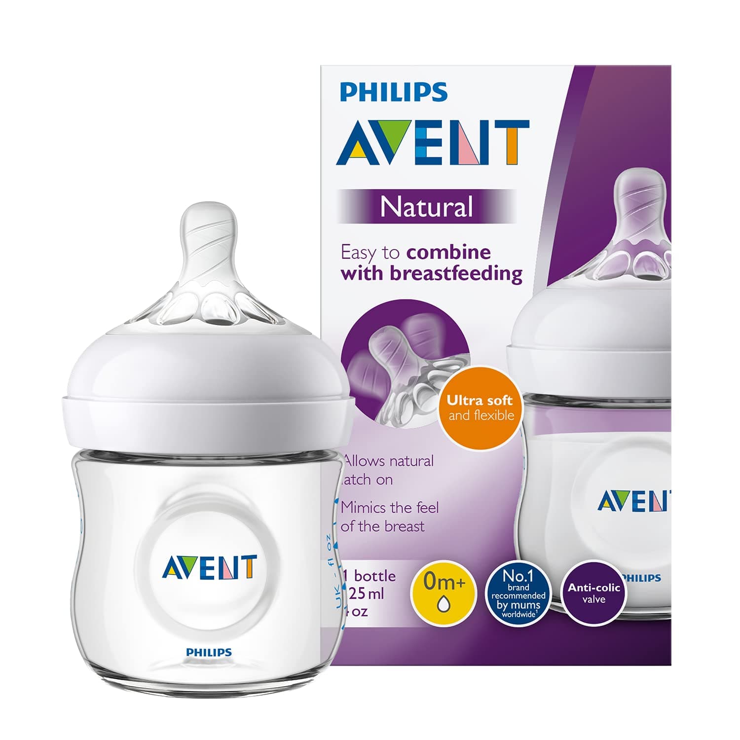 Avent Biberon Natural 0M+ 125ML SCY030/17