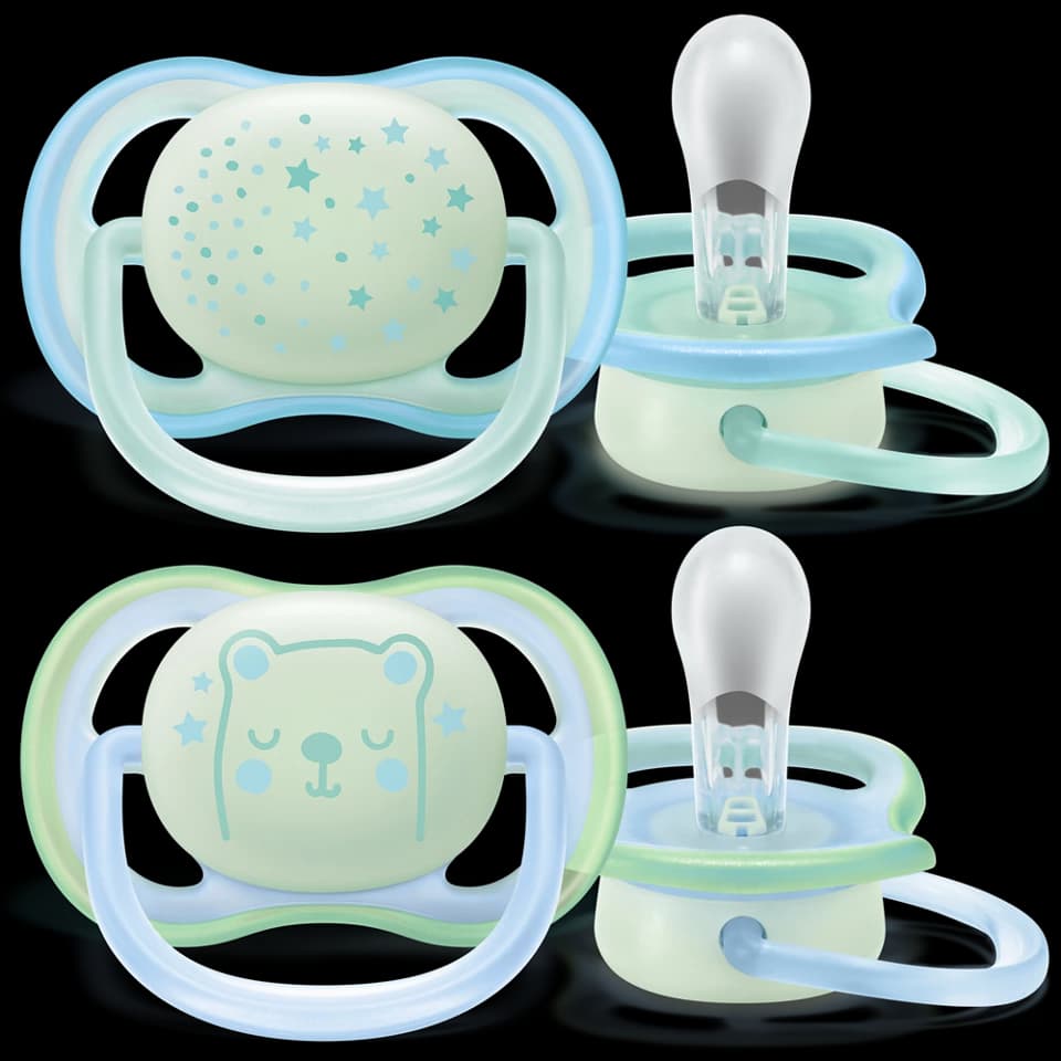 Avent Sucette 0-6M Ultra Air Night Lot de 2 SCF376/10