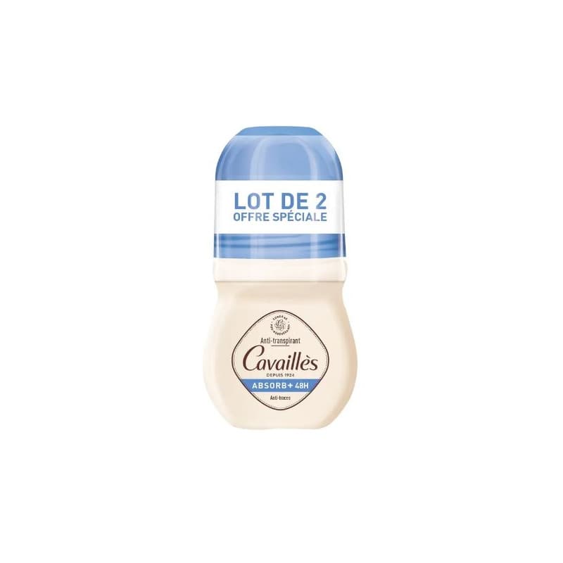 Roge Cavailles Deo Absorb 48H Roll-on Lot de 2 50ML