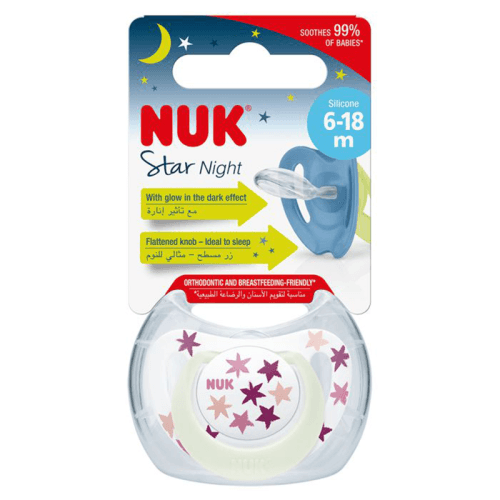 Nuk Sucette Star Night 6-18M