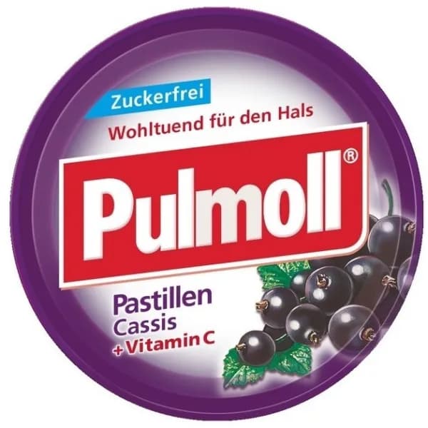 Pulmoll Cassis + vitamine c sans sucre 45G