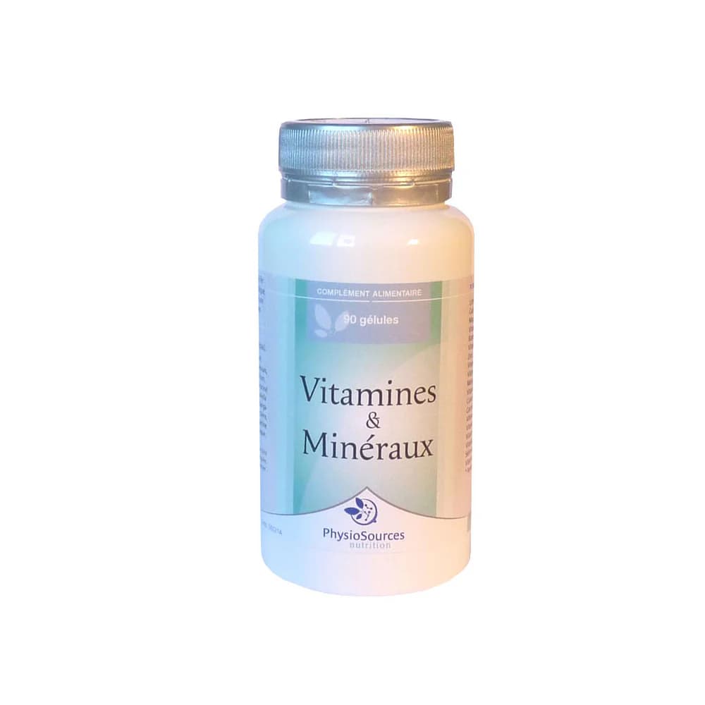 Physio Sources Vitamines et Mineraux 90 Gelules
