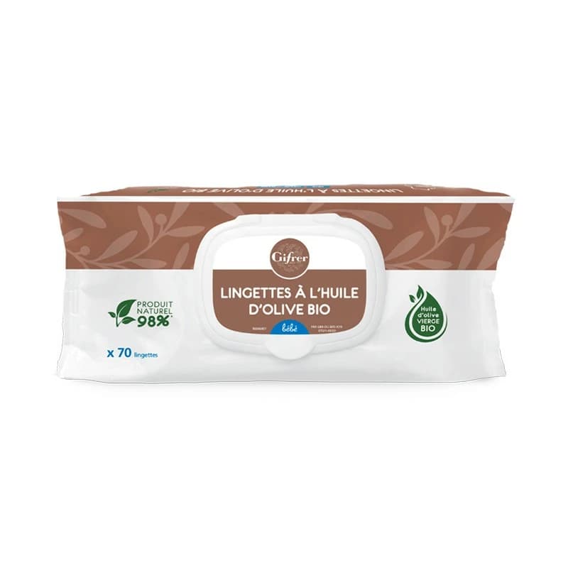 Gifrer Lingettes Nettoyantes a L’huile D’olive BT 70