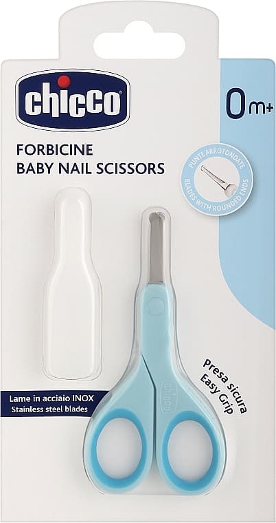 Chicco Ciseaux a Ongles avec Etui Protecteur Bleu