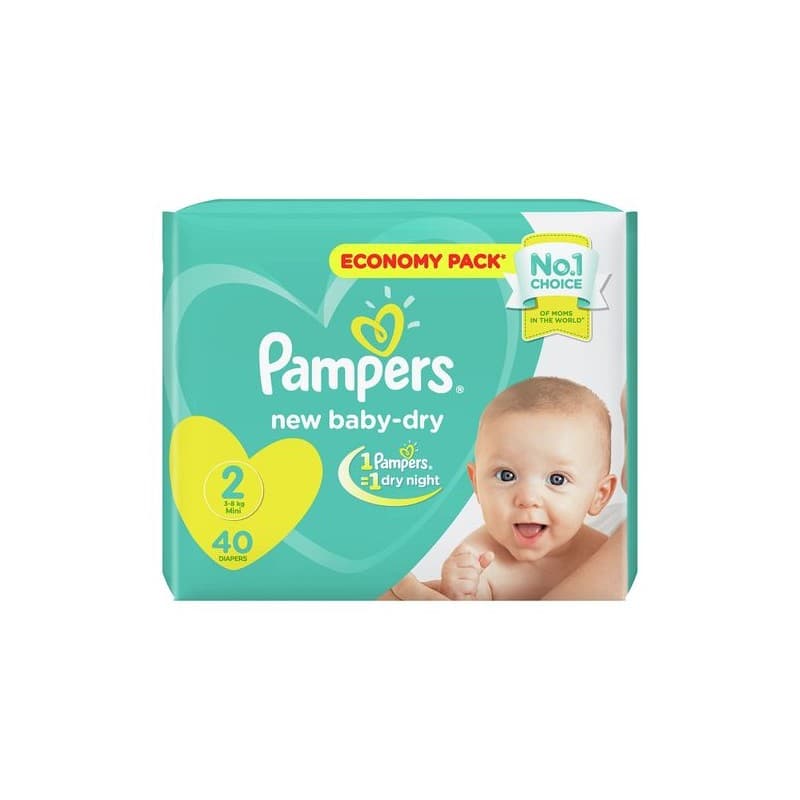 Pampers Couche T2 Small 3-8KG BT 40