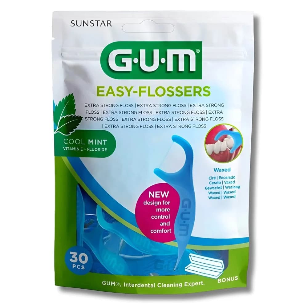 Gum Easy Flossers Fil Dents Menth 890 BT 30