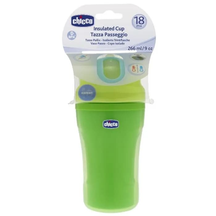 Chicco Tasse avec Paille Vert Pomme 18M+