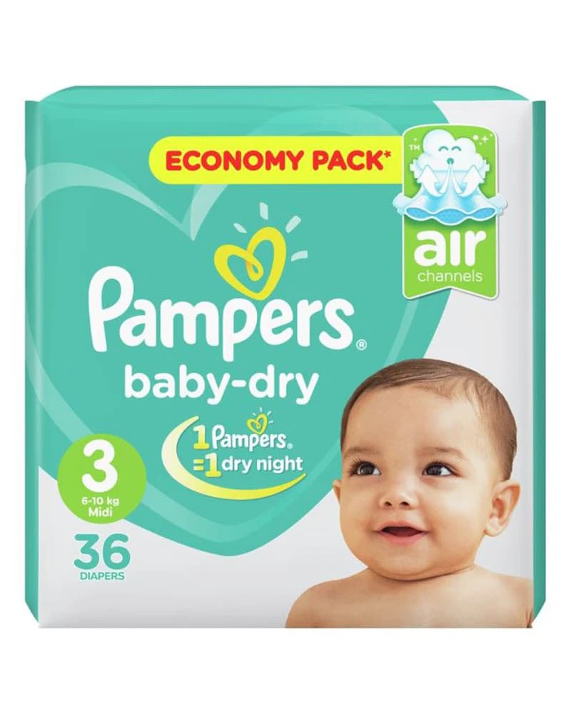 Pampers Couche T3 6-10KG BT 36