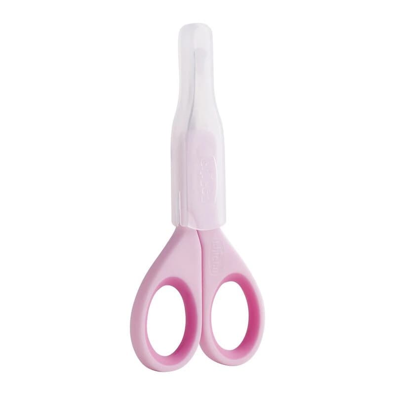 Chicco Ciseaux a Ongles avec Etui Protecteur Rose