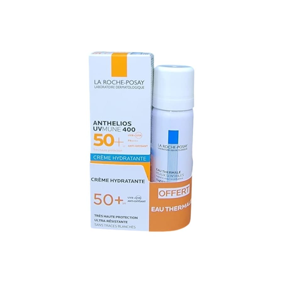 La Roche-Posay Anthelios Uvmune 400 Creme Hydratante Invisible SPF50+ 50ML + Eau Thermale Offert 12/26