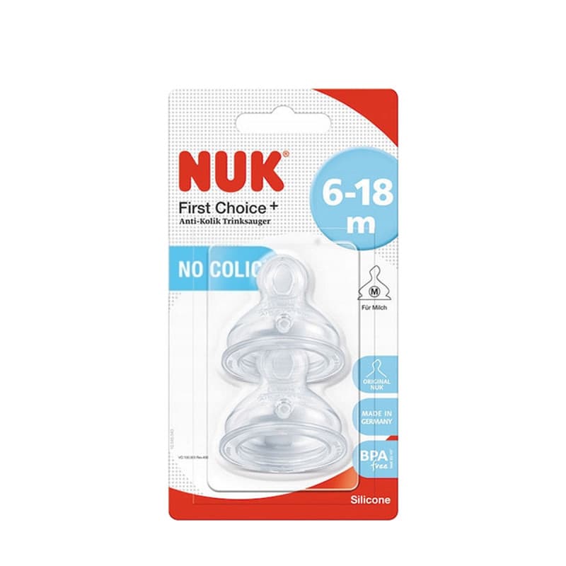 Nuk Tetine 2 Eme Age First Choice 6-18 Mois B/2