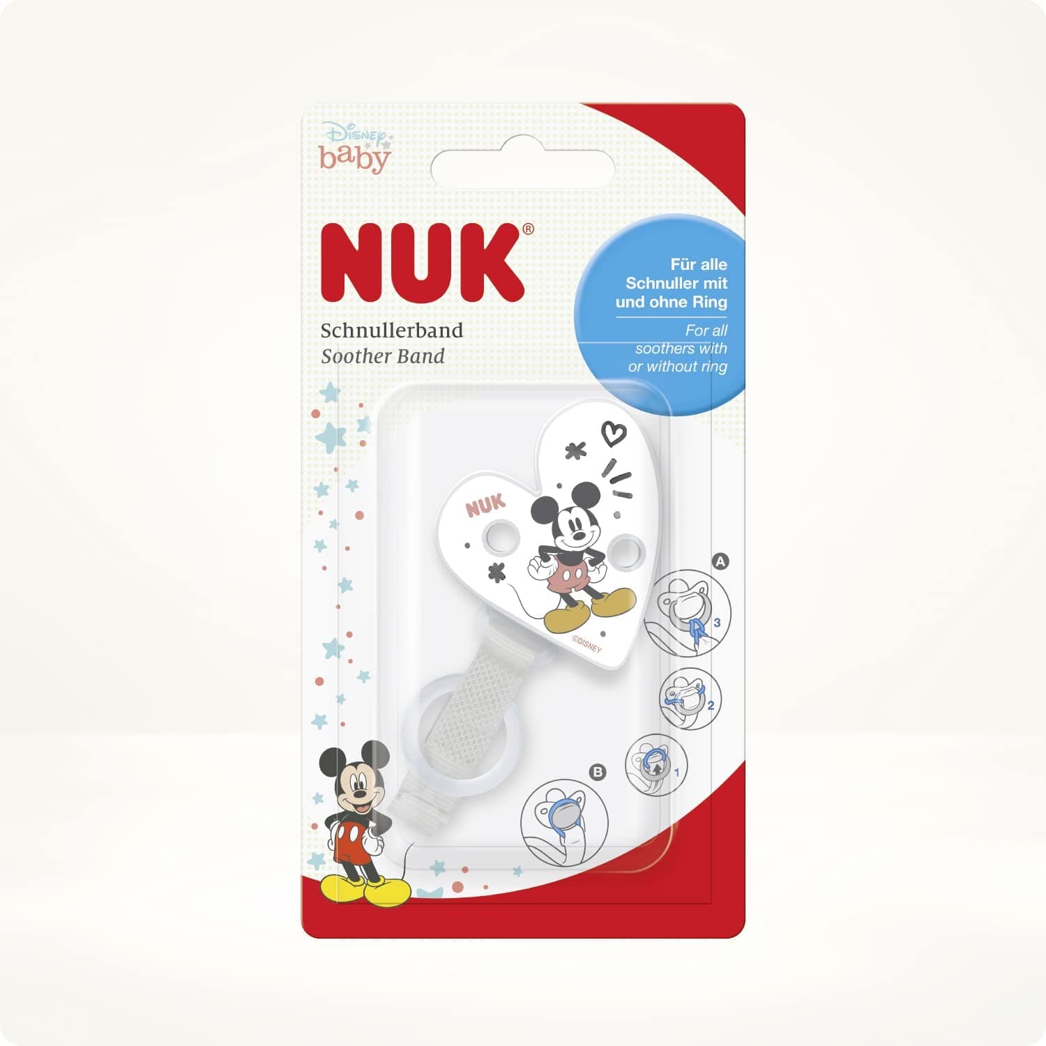 Nuk attache sucette Mickey Mouse