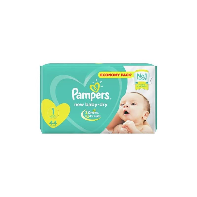 Pampers Couche T1 2-5KG Boite de 44