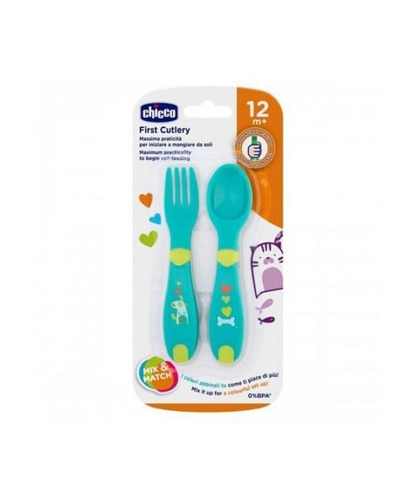Chicco Couverts Vert 12M+